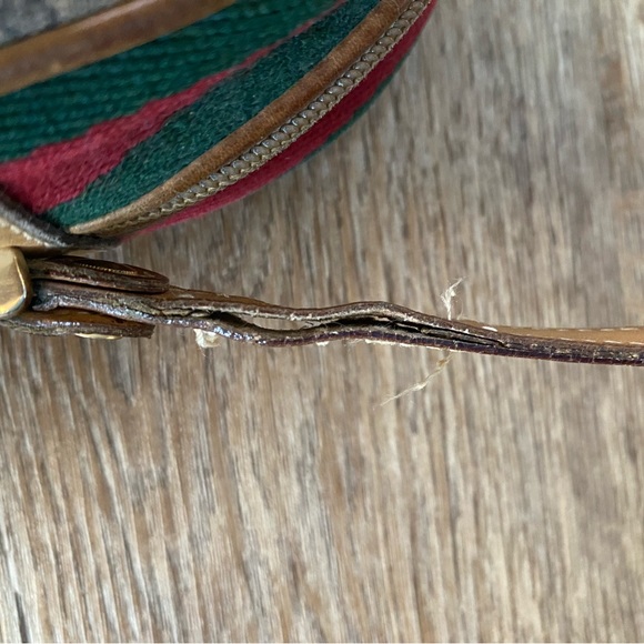 Vintage Gucci Micro GG Monogram Canvas Leather Crossbody Bag - Picture 11 of 16